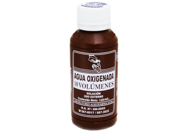 AGUA OXIGENADA CONT.NETO 120 ML...venta x 1unidad