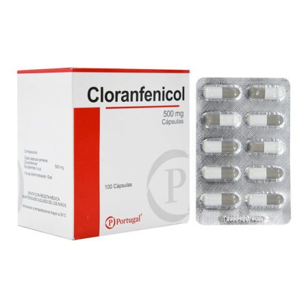 CLORANFENICOL 500 MG  CAJA X 100 CAPSULAS...venta x 1unidad