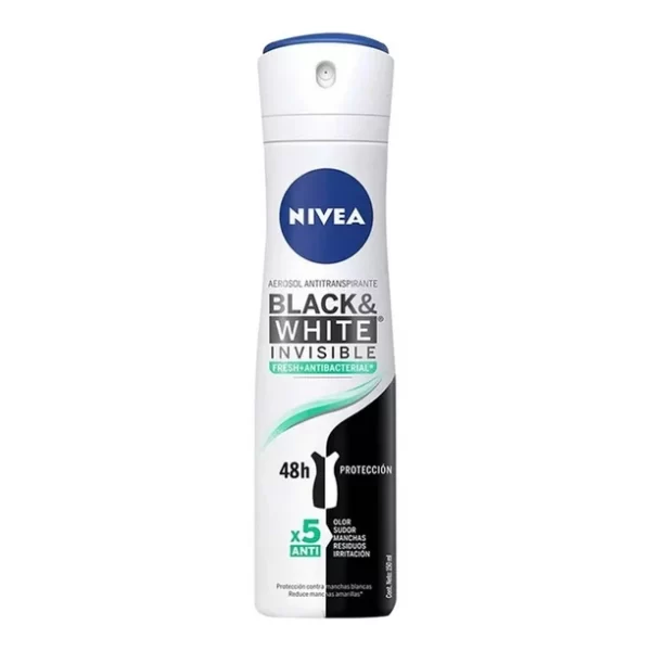 DESODORANTE NIVEA SPRAY BLACK &WHITE FRESH...venta x 1unidad