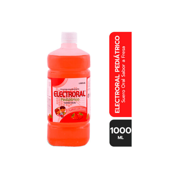 ELECTRORAL PEDIATRICO SABOR A FRESA CON NETO 1000 ML...venta x 1unidad