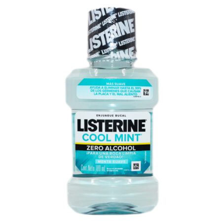 ENJUAGUE BUCAL LISTERINE COOL MINT  FRESCURA SUAVE (SIN ALCOHOL) X 180 ML...venta x 1unidad