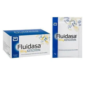 FLUIDASA (ACETILCISTEÍNA 200 MG X 30 SOBRES)...venta x 1unidad