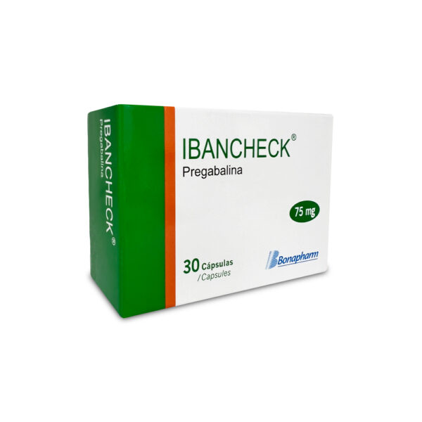 IBANCHECK (PREGABALINA 75 MG )...venta x 1unidad