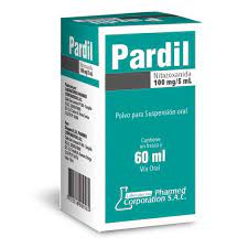 JARABE PARDIL (NITAZOXANIDA 100mg/ 5ml)...venta x 1unidad