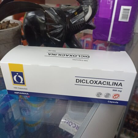 DICLOXACILINA 500 MG CAJA X 100 TABLETAS..............venta x 1unidad