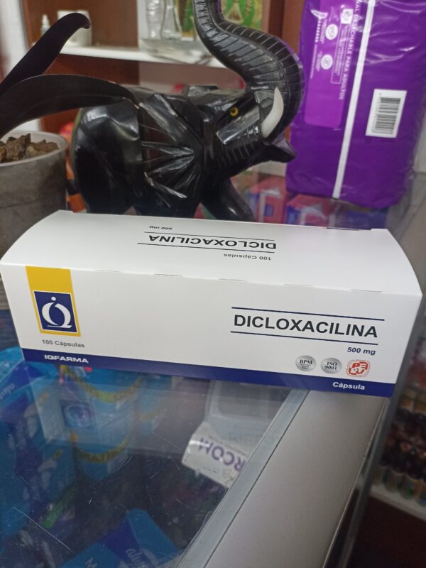 DICLOXACILINA 500 MG CAJA X 100 TABLETAS..............venta x 1unidad