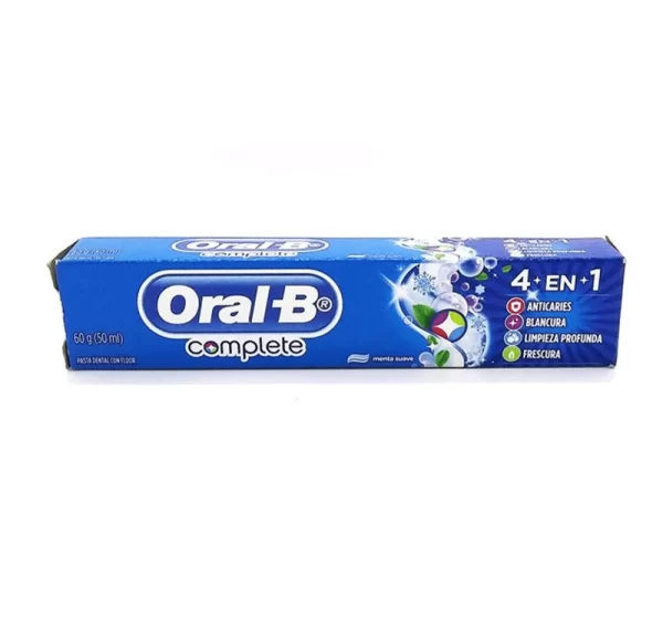 Pasta Crema Dental Oral B Complete 4 En 1   Cont.neto 60gr (50ml)...venta X 1unidad