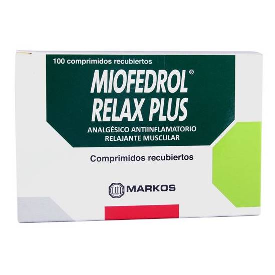 MIOFEDROL RELAX PLUS CAJA X 100 UNIDADES...venta x 1unidad