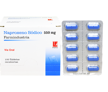 Naproxeno 550 Mg X 100 Tabletas...venta X 1unidad