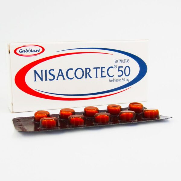 Nisacortec 50 Mg (prednisona 50 Mg) Caja X 5tabletas...venta X 1unidad