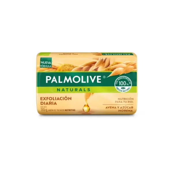 PALMOLIVE JABÓN NATURALS AVENA Y AZÚCAR MORENA CONT.NETO 110 G...venta x 1unidad