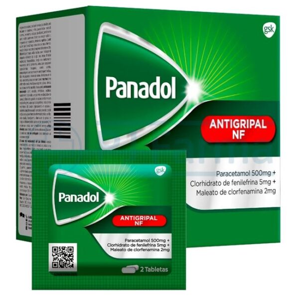 PANADOL ANTIGRIPAL NF X 52 SOBRES CADA SOBRE DOS TABLETAS...venta x 1unidad