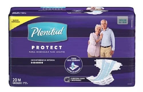 PAÑAL PLENITUD ADULTO PROTECT TALLA M X 20 UNIDADES ( pañales).......venta x 1unidad