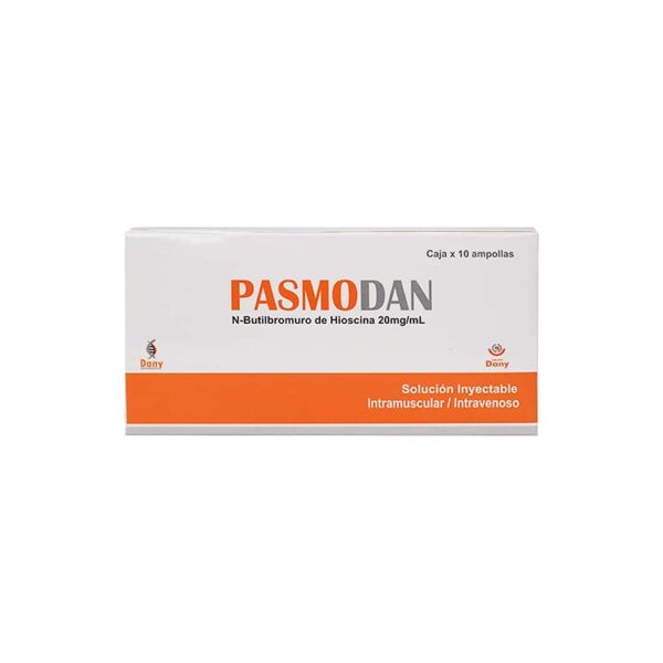 PASMODAN AMPOLLA (N-BUTILBROMURO DE HIOSINA 20 MG/ML...venta x 1unidad