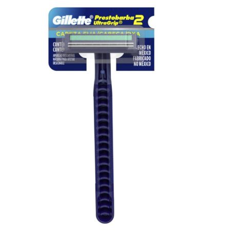 PRESTOBARBA GILLETE  DOBLE HOJA ULTRA GRIP  (afeitadora )...venta x 1unidad