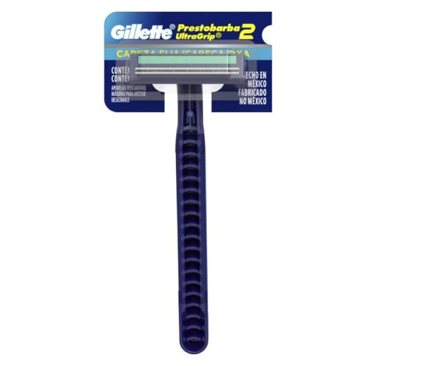 PRESTOBARBA GILLETE  DOBLE HOJA ULTRA GRIP ...venta x 1unidad