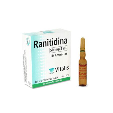 RANITIDINA SOLUCIÓN INYECTABLE CAJA X 10 AMPOLLAS............venta x 1unidad