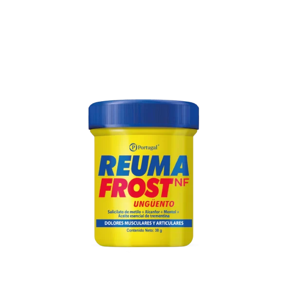 REUMAFROST X 30GR (SALICILATO DE METILO + ALCANFOR+MENTHOL+ACEITE ESENCIAL DE TREMENTINA)...venta x 1unidad