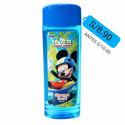 SHAMPOO  TUINIES MICKEY MOUSE CONT.NETO 236 M...venta x 1unidad