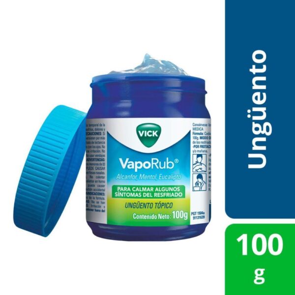 VICK VAPORUB CONT. NETO 100G...venta x 1unidad