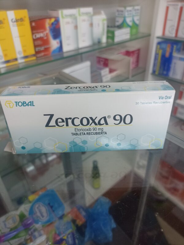 ZERCOXA 90 (ETORICOXIB 90 MG) CAJA X 30 TABLETAS...venta x 1unidad