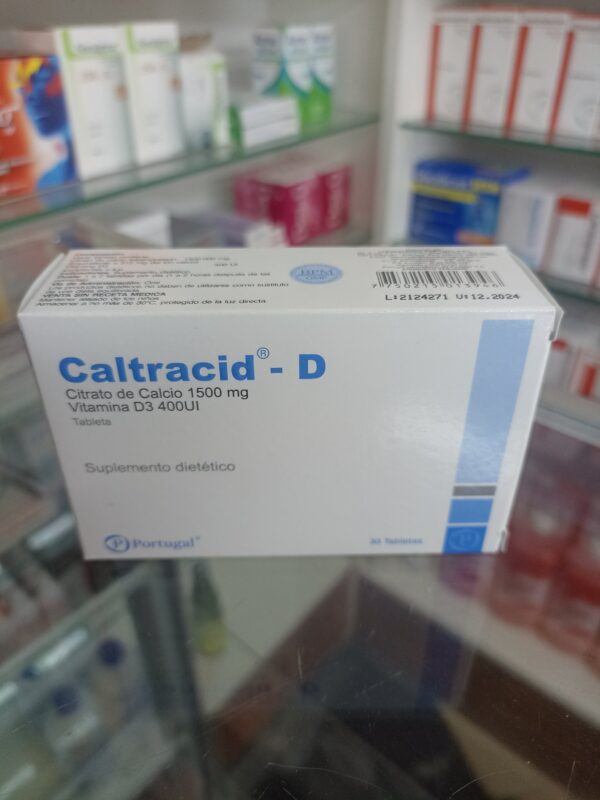 CALTRACID -D (CITRATO DE CALCIO 150MG + VITAMINA D3 400 UI)...venta x 1unidad