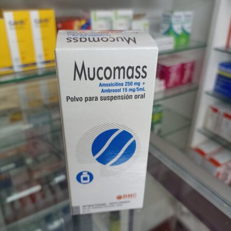 MUCOMASS (AMOXICILINA 250 MG + AMBROXOL 15 MG / 5 ML...venta x 1unidad