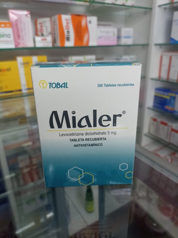 MIALER (LEVOCETIRIZINA DICLORHIDRATO 5MG)...venta x 1unidad