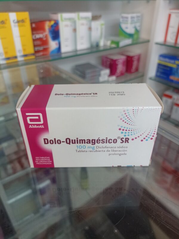 DOLO QUIMAGÉSICO SR(100mg diclofenaco sódico tableta recubierta)...venta x 1unidad