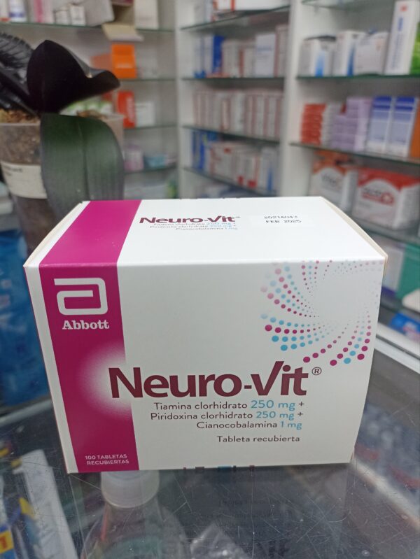 NEURO-VIT (TIAMINA 250 MG,PIRIDOXINA 250 MG,CIANOCOBALAMINA 1 MG)