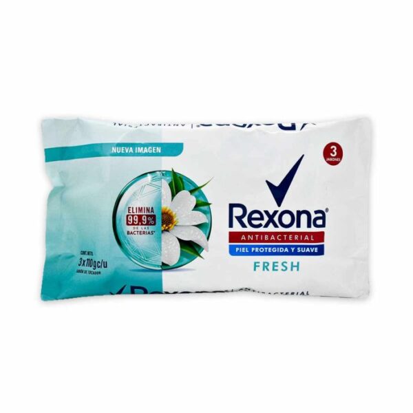 JABON REXONA ANTIBACTERIAL FRESH 11O G .... venta x 1 unidad