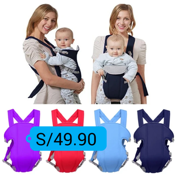 Mochila ajustable y cómoda para bebé, bolsa de canguro transpirable frontal, portabebé ...venta x 1 unidad