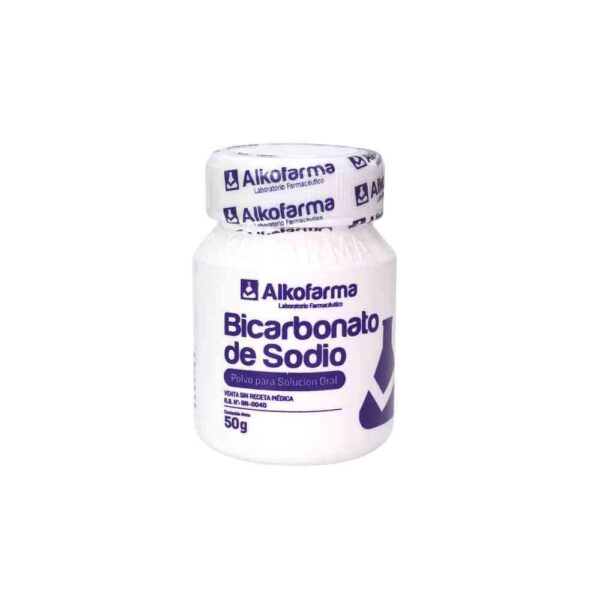 BICARBONATO DE SODIO  CONT.NETO 50 GR (ALKOFARMA)............VENTA X UNA UNIDAD