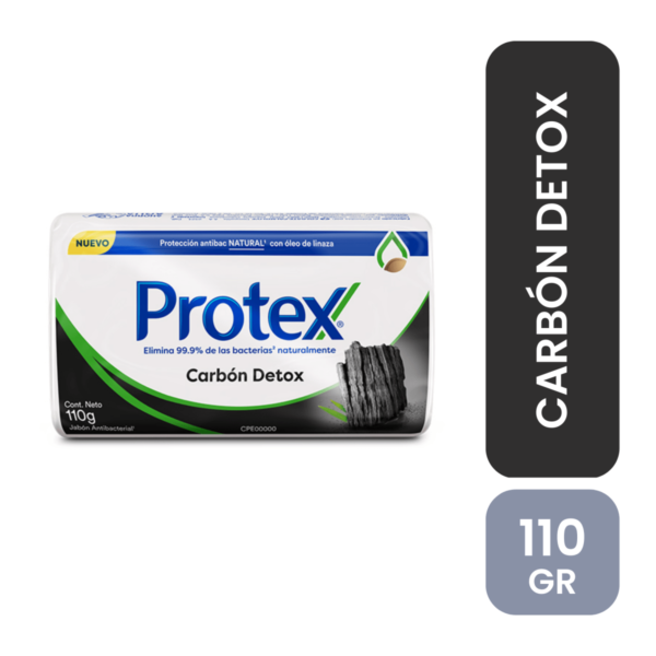 JABÓNCILLO PROTEX CARBÓN DETOX CONT.NETO 110 GR.............VENTA X UNA UNIDAD