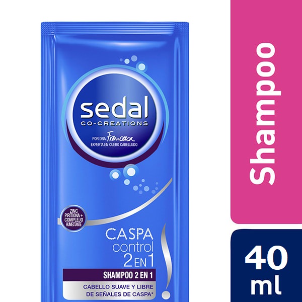 SHAMPOO SEDAL SACHET ZERO CASPA CONT.NETO 40 ML......................VENTA X UNA UNIDAD