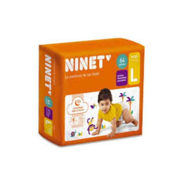 PAÑAL NINET TALLA L por 64 UNIDADES( pañales ) …………..venta x 1 paquete