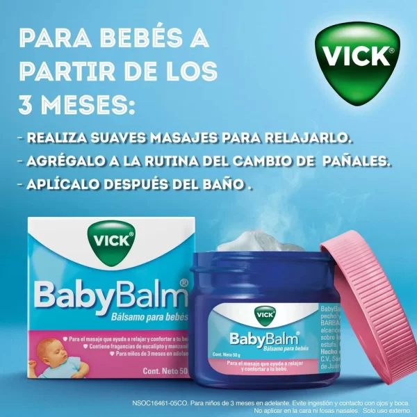 VICK BABY BALM CONT.NETO 50 GR............VENTA X UNA POTE