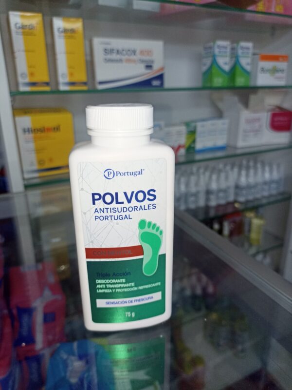Talco Polvos Antisudorales Con Mentol Cont.neto 75 Gr...venta X Un Talco
