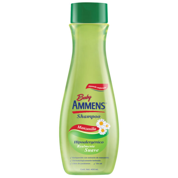 Shampoo ammens Manzanilla frasco x 400 ml..venta xuna unidad