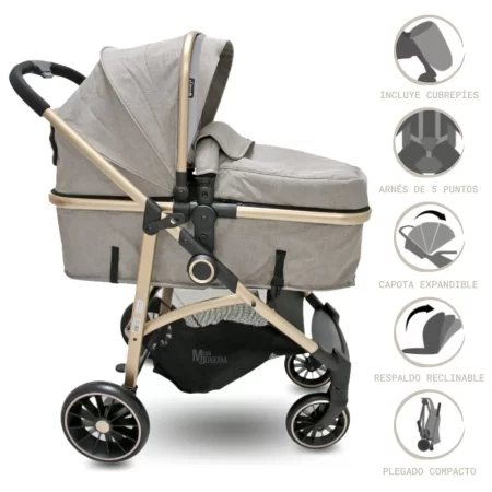 coche moises ebaby (CARRI DELUX)........ venta x 1 unidad
